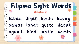 Lesson 4 / Filipino Sight Words / Practice Reading / Mga Karaniwang Salita