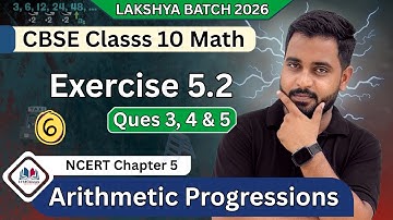 📗Arithmetic Progressions | Ex 5.2 Q3 to Q5 | CBSE Class10 Math NCERT Solutions | Board Exam 2026