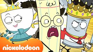 Rock, Paper & Scissors Face Off Against THE TRASH Kingdom! 🗑️ | Rock Paper Scissors | Nickelodeon UK