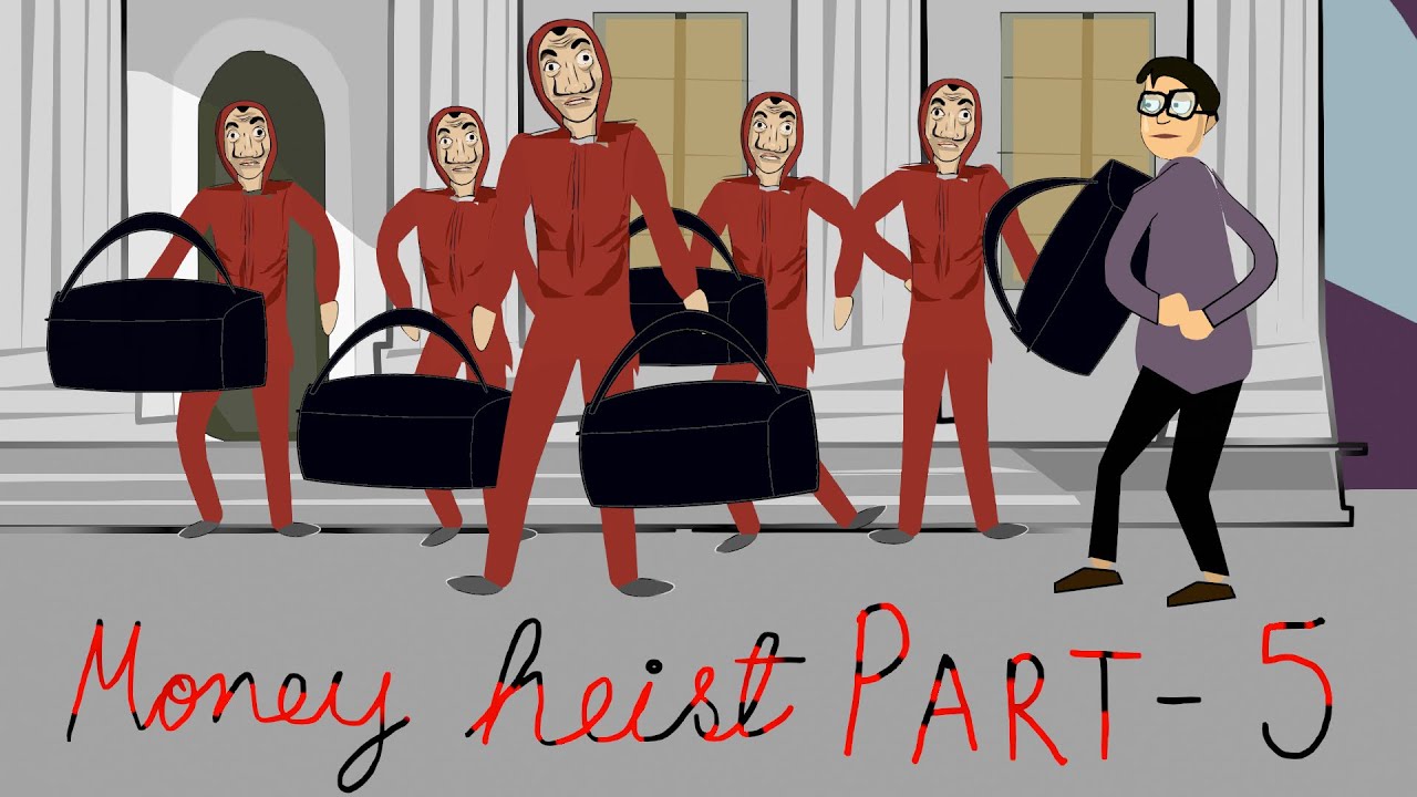 Twisted funny joke Money Heist! cartoon YouTube