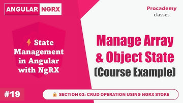 #19 Manage Complex State - Array & Object (Courses Example) | Angular State Management with NgRx