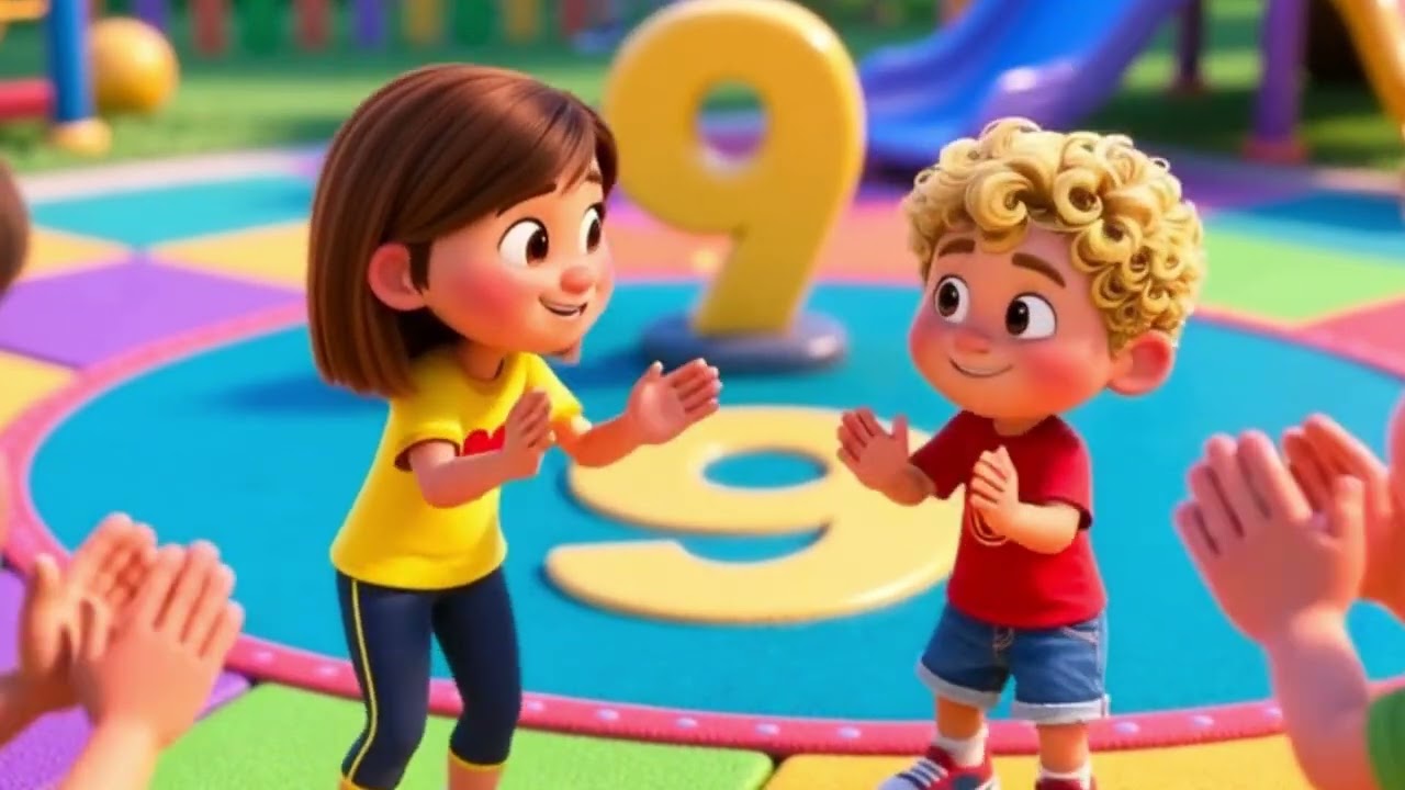 Jump and Count Song 🔢🎵 | Fun Counting Song for Kids | Energetic Nursery Rhyme