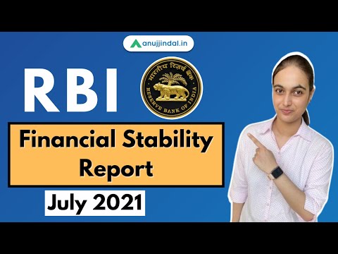 RBI Grade B Current affairs| Phase 2 | RBI Financial Stability Report | July 2021 | Tanvi Ma’am