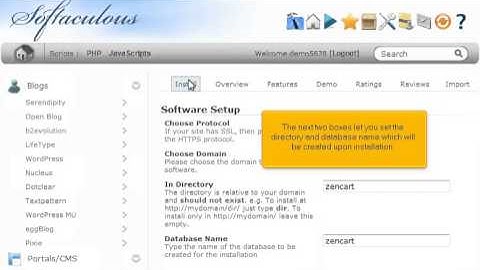 How to install Zen Cart from Softaculous on your Astutium Hosting Package