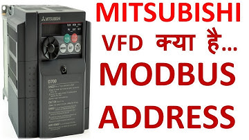 12 # How to modbus communication RS 485 mitsubishi vfd frd 700 with modscan 32 Modbus Address