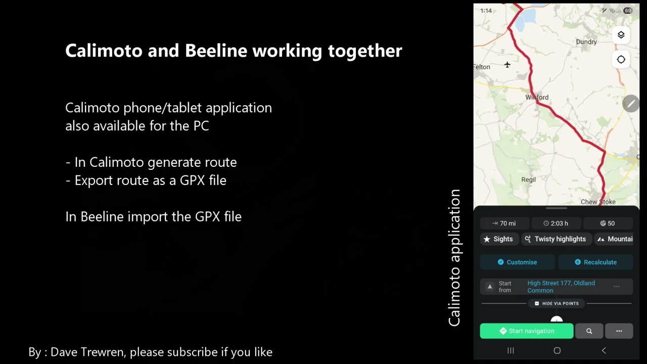 Calimoto and Beeline Moto 2