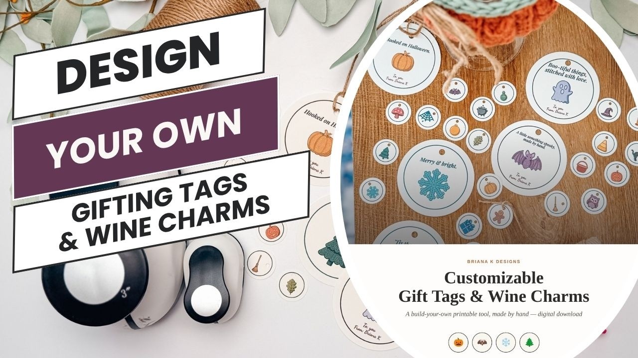 Design Your Own Gift Tags & Wine Charms | Free Printable Tool