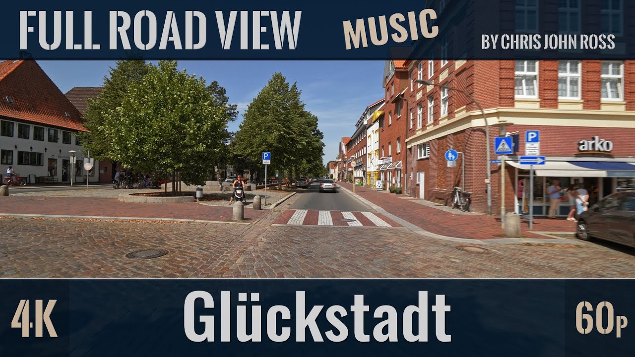 Glückstadt, Germany: Hafen, Am Fleth, Altstadt, Blomesche Wildnis - 4K UHD - Music Roads: Dance