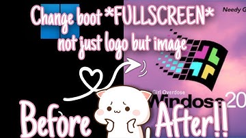 𝗖𝗵𝗮𝗻𝗴𝗲 𝘄𝗶𝗻𝗱𝗼𝘄𝘀 𝗯𝗼𝗼𝘁 𝗹𝗼𝗴𝗼/𝗶𝗺𝗮𝗴𝗲!! // Easy windows boot logo change tutorial // 𝗙𝘂𝗹𝗹𝘀𝗰𝗿𝗲𝗲𝗻 logo change