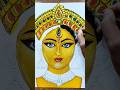 Shree Durga Maa Hair Painting 🖤✨ | Beautiful Divine Art 😍🎨🔥 #shorts