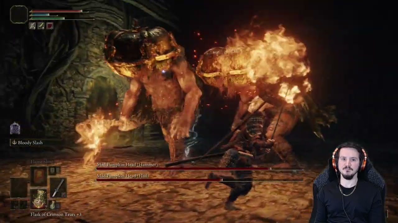 Elden Ring 2x Mad Pumpkin Heads Hammer & Flail Boss Fight YouTube