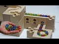 Marble Run Race ASMR ☆ Cuboro Wooden Course