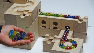 Marble Run Race ASMR ☆ Cuboro Wooden Course