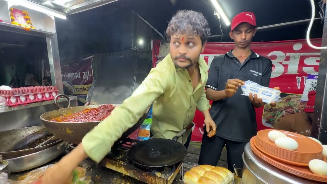 300 egg Anda Burji Rice in Pune / pune street food