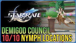 All 10 Demigod Council Dawncloud Nymph Locations Honkai Star Rail
