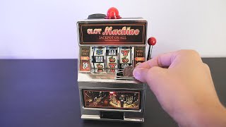 電動スロットマシン 貯金箱 Slot Machine Piggy Bank