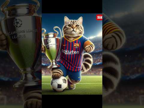 Football.kgz_ Cat football player #barcelona #cat #shorts #short #football