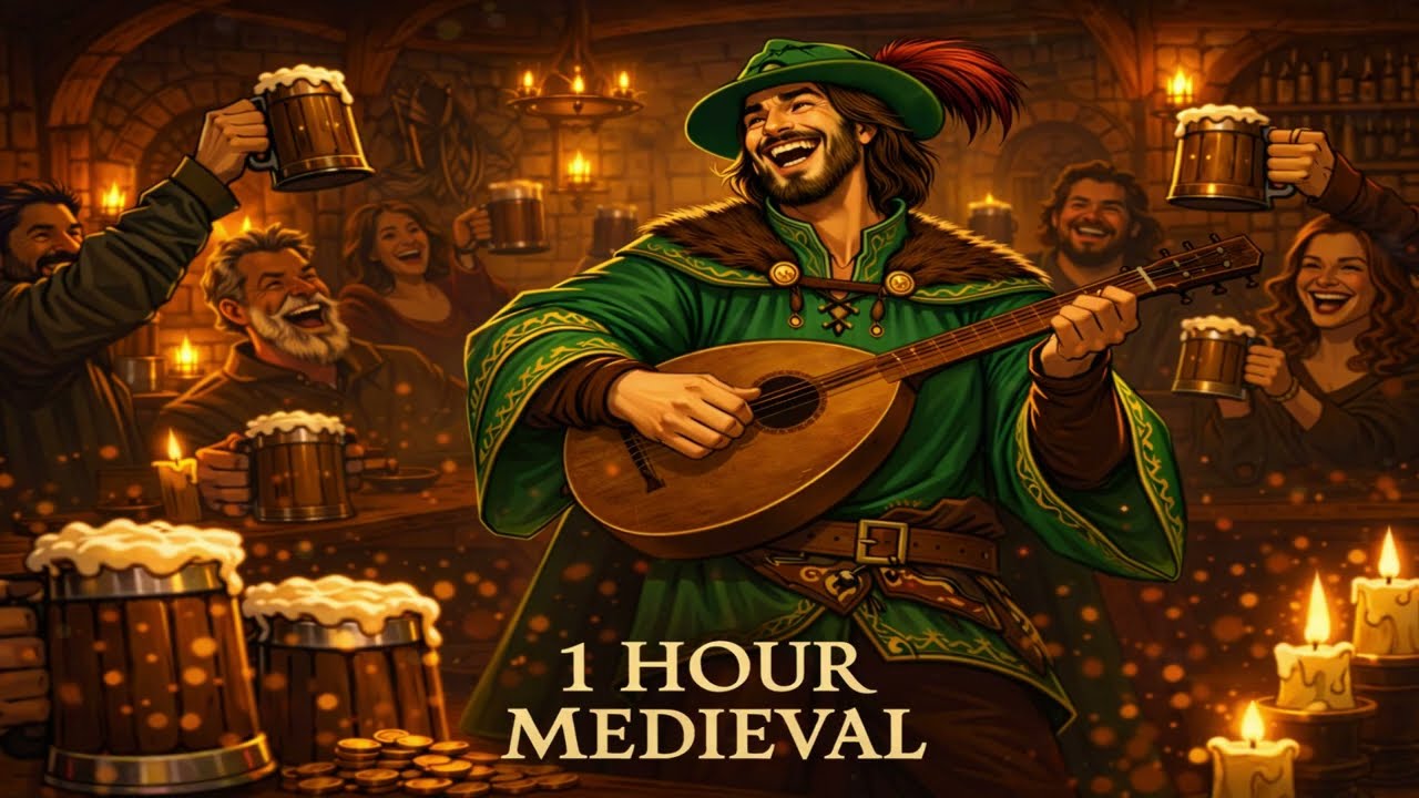 Medieval Tavern Music | Calm Medieval Fantasy Tavern Ambience