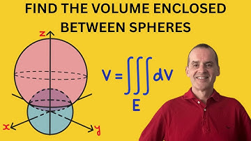 How to Find the Volume between two Spheres using Triple Integration and Cylindrical Coordinates