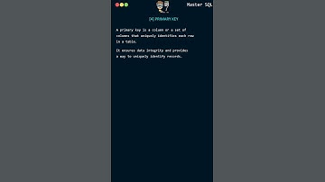 MS SQL Server Database Concepts: What is a PRIMARY KEY and How to create it on a Table?