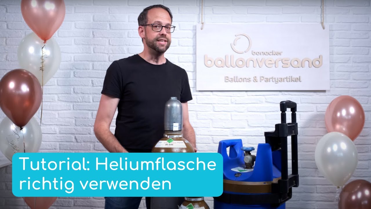 Was Passiert Wenn Man Helium Einatmet Tutorial Helium-Flasche - Video-Anleitung zur korrekten Verwendung