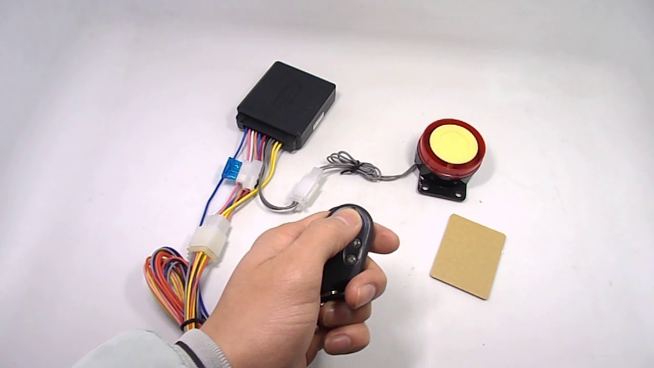 Motorcycle Scooter Bike Security Alarm System Remote Control Engine