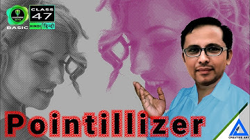 Coreldraw basic hindi | Pointillizer - हिन्दी मे