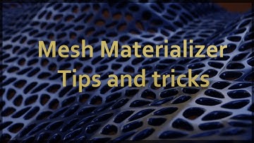 Tips using Mesh Materializer -  Blender Addon