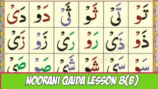 TAJWEED LESSON 8(b) | NOORANI QAIDA LESSON 8 |  LEARN QURAN WITH TAJWEED | TAJWEED TV.1