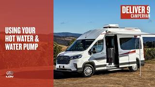 Using Your Water Pump &amp; Hot Water | LDV Deliver 9 Campervan