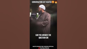 Conversation with an atheist got heated | Uthman Ibn Farooq Official