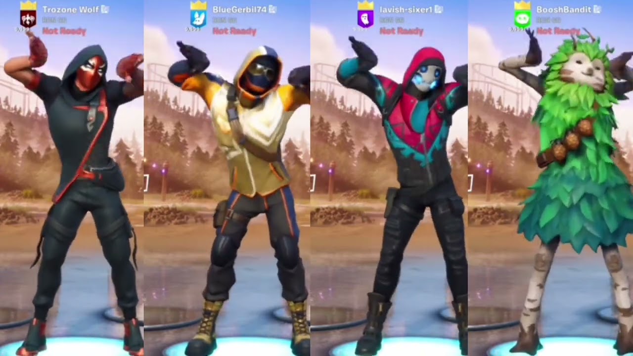 The God Squad Performs Koi Dance Emote (All At Once Edition)