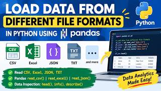 How to Load Data from Different File Formats in Python | Pandas Tutorial for Beginners (CSV File)