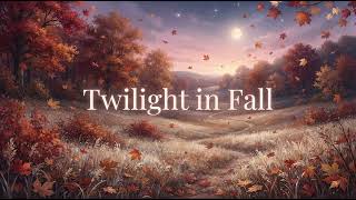 Autumn glade under twilight moon - piano, harp & celesta for reflection