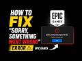 HOW TO FIX “SORRY, SOMETHING WENT WRONG” ERROR ⚠️