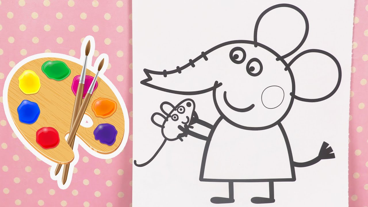 Activité de Peinture pour Enfants Emily Eléphant