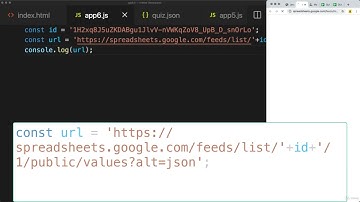 AJAX Dynamic Web Pages 0309 - Load JSON source data from a Google Sheet File