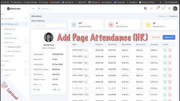 How to Make Attendance Page in Laravel 11 Dashboard