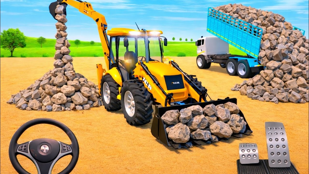 “JCB ka Power 💪 Mitti Loading Ka Zabardast Scene " Track 4*4 Heavy Game