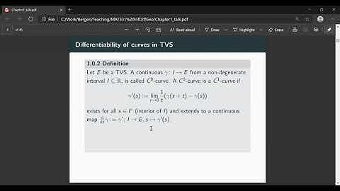 Infinite-dimensional geometry Chapter 1: Calculus in locally convex spaces
