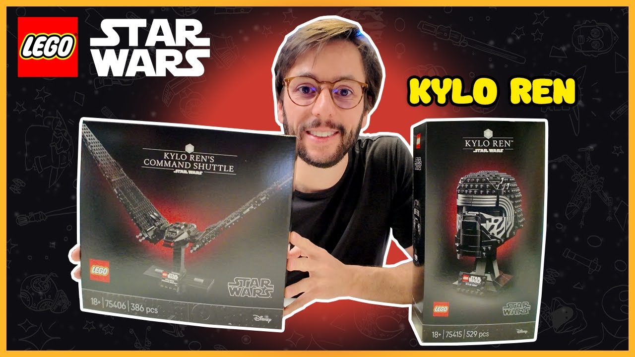 LEGO STAR WARS KYLO REN Helmet + Command Shuttle (Unboxing, Review)