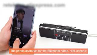 Retekess TR602 Portable FM/AM Radio Bluetooth Function