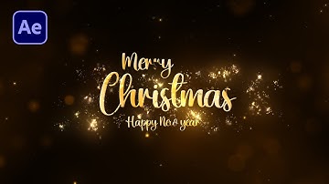 Make Chritsmas Greeting Animation in After Effects - Full Tutorial - No Plugins