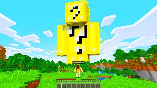We Found A GIANT LUCKY BLOCK STATUE In Minecraft!