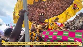 GYASEMAN ODWIRA FESTIVAL 2023 - GRAND DURBAR AT THE FORECOURT OF THE MANKO ABA PALACE #AMANOKROM