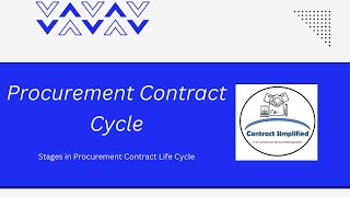 Stages in Procurement Contract Life Cycle | Procurement Contract