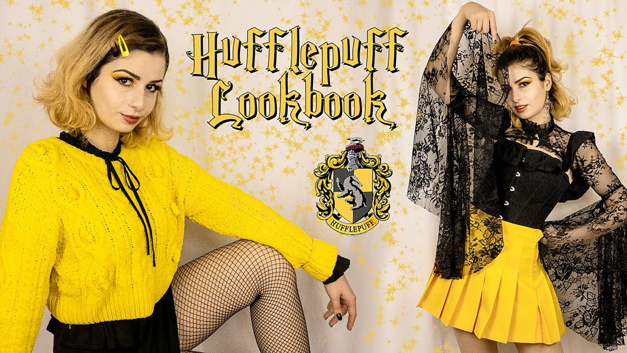 HUFFLEPUFF LOOKBOOK | 4 Harry Potter Inspired Outfit Ideas - YouTube