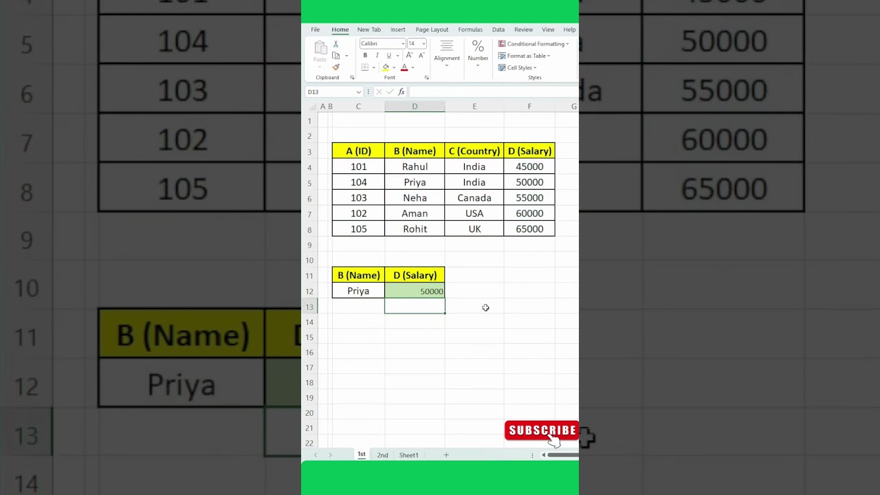 INDEX + MATCH Trick 🔥 | Excel Must Watch 