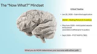 Webinar: Now What?!  Your Action Plan for the EPA Brownfield Grant Waiting Game