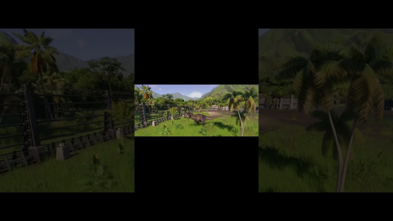 T-Rex Eats a Goat-Jurassic World Evolution 